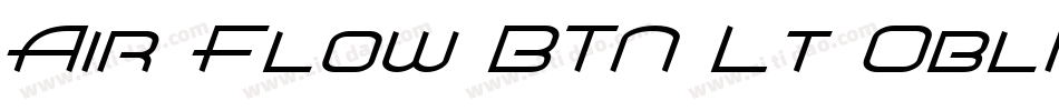 Air Flow BTN Lt Oblique字体转换